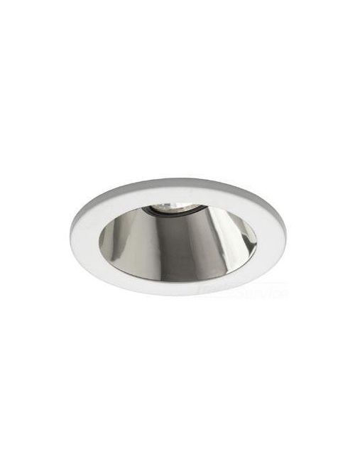 Product image for WAC Lighting HR-8412-BN 4 x 3/16 Inch Clear/Brushed Nickel Metal Adjustable Low Voltage Recessed Downlight Trim
