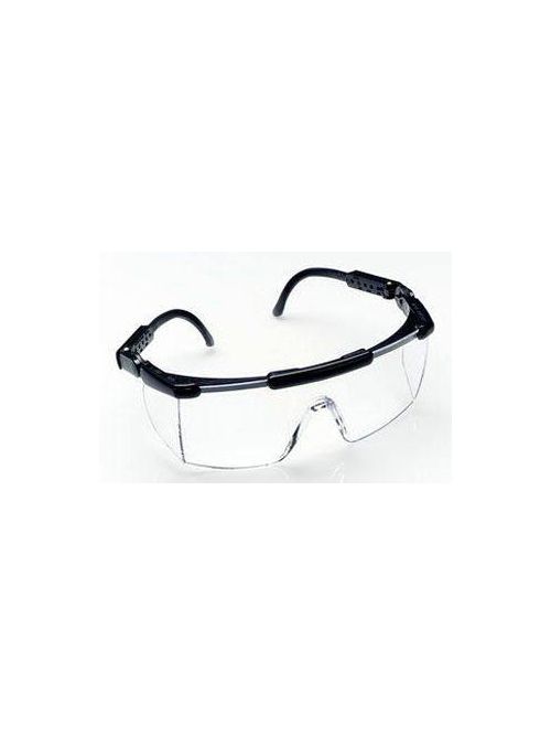 Product image for 3M Nassau Rave Protective Eyewear, 14450, Clear Lens, Black Frame