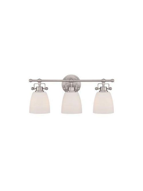 Product image for Quoizel, Inc. BWR8603BN 100 W 120 Volt 21.5 x 7 x 9.5 Inch Brushed Nickel 3-Bower Bath Light