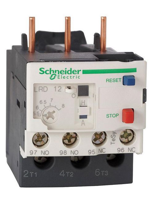 Product image for Square D LRD08L 600 Volt 2.5 to 4 Amp Bi-Metallic Screw Clamp Terminal Thermal Overload Relay