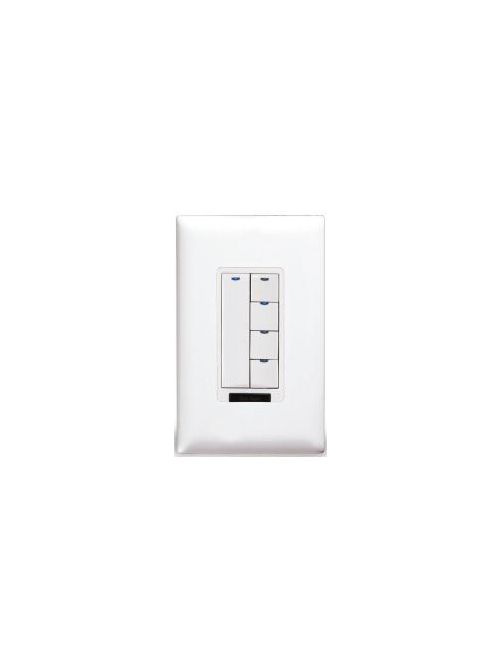 Product image for Wattstopper LMSW-105-W Digital Scene Switch, 5-Button w/Infrared Transceiver - White