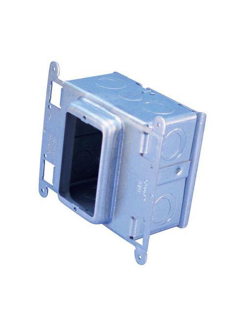 Product image for Caddy A1SA1GS 5/8 Inch Pre-Galvanized Steel 1-Gang Stud Mount Mud Ring