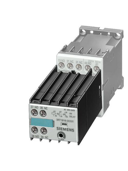 Product image for Siemens 3RT1916-2FK21 100 to 127 VAC/VDC 0.5 to 10 Second 1NO 1NC Electronic Solid State Timing Relay