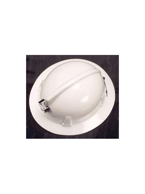 Product image for MSA Safety 475393 White Polycarbonate Shell Standard Protective Hat with Fas-Trac Suspension