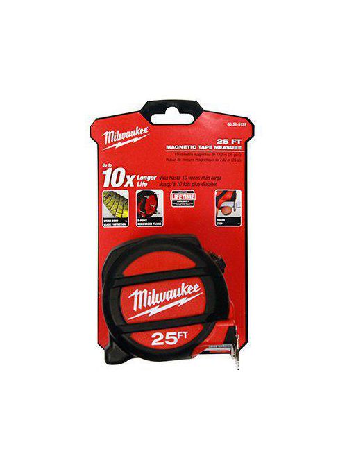 Product image for Milwaukee 48-22-5125A 25 Foot Tape Measure with Free 16 Foot Tape Measure