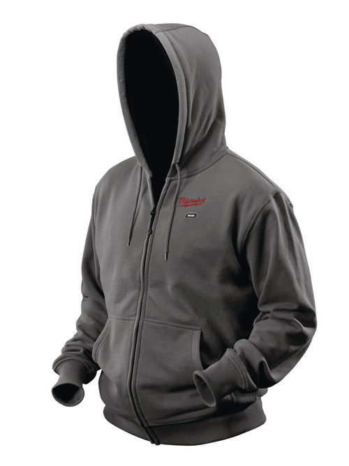 Product image for Milwaukee 2369-XL M12 Gray Extra Large Heated Hoodie Kit