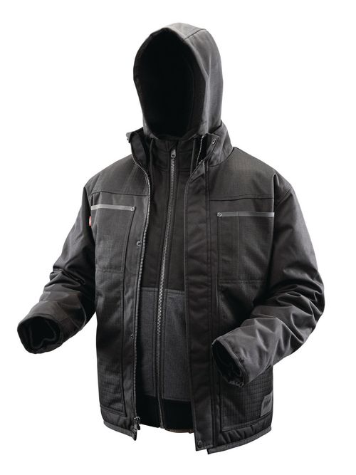 Product image for MILW 2171-M M12 HEATED 3IN1 RIPSTOP JACKET KIT BLACK MEDIUM