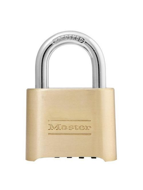 Product image for Master Lock 175 6/Pack Resetable Combination 2 Inch Brass Padlock