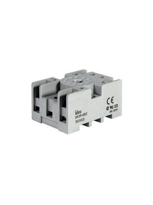 Product image for IDEC Corporation SR3P-05C 3-Pole 11-Pin Screw Terminal Din Rail Mount Fingersafe Relay Socket