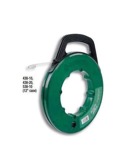 Product image for Greenlee 438-20BP 1/8 x 0.06 Inch x 240 Foot 400 lb Steel Winder Case Fish Tape