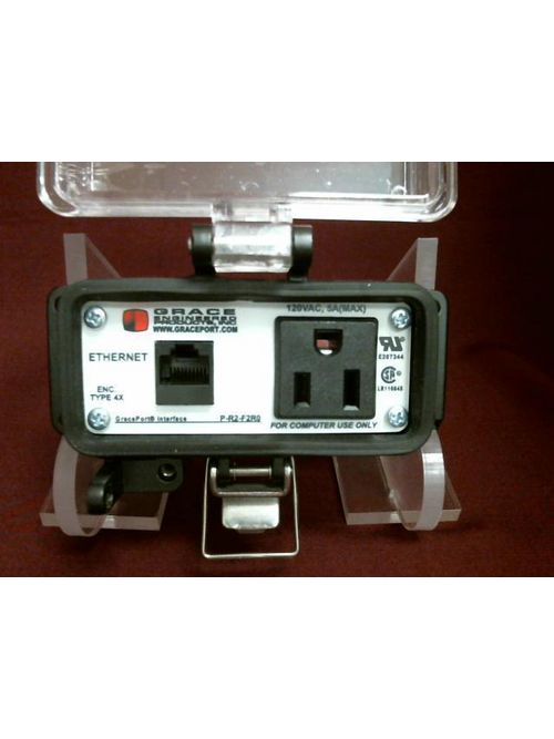 Product image for Grace Engineered Products P-R2-F2R0 120 VAC N4X 10 Base T-Bulkhead Connector without Cable