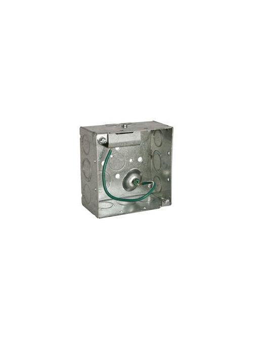 RACO 232S 4 x 4 x 2-1/8 Inch 30.3 In Pre-Galvanized Steel Ceiling/Wall Mount Welded Square Box RACO 232S 4 x 4 x 2-1/8 Inch 30.3 In Pre-Galvanized Steel Ceiling/Wall Mount Welded Square Box