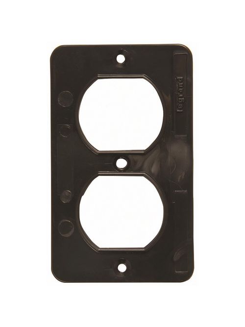Product image for Pass & Seymour 3051BK 1-Gang Black Duplex Cover Plate