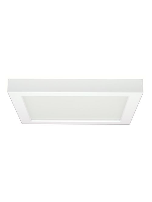 Product image for Satco S9343 18.5W 9" Flush Mount LED Fixture; 3000K; Square Shape; White Finish; 120 volts