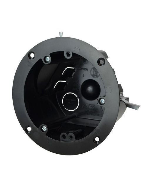 Allied Moulded Products PC244OW 24.5 cubic inch 4 Inch Diameter Old Work Wing Bracket Fixture Support Box Allied Moulded Products PC244OW 24.5 cubic inch 4 Inch Diameter Old Work Wing Bracket Fixture Support Box