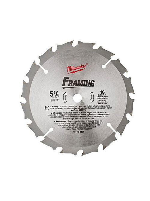 Product image for Milwaukee 48-40-4105 5-3/8" 16 Carbide Teeth Circular Saw Blade