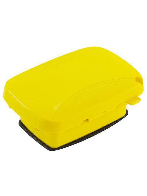 Product image for Intermatic WP5000Y 2.25 Foot Vertically/Horizontal Configuration 1-Gang Yellow In Use Weatherproof Cover