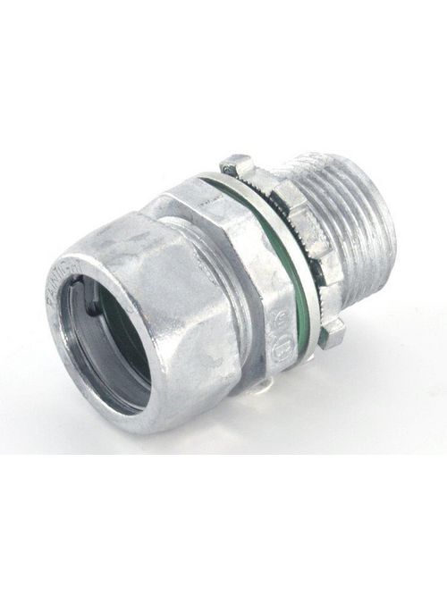 Bridgeport 251-RT2XL 3/4" EMT Compression Connector, Raintight, Extra Long Threads, Die Cast Bridgeport 251-RT2XL 3/4" EMT Compression Connector, Raintight, Extra Long Threads, Die Cast