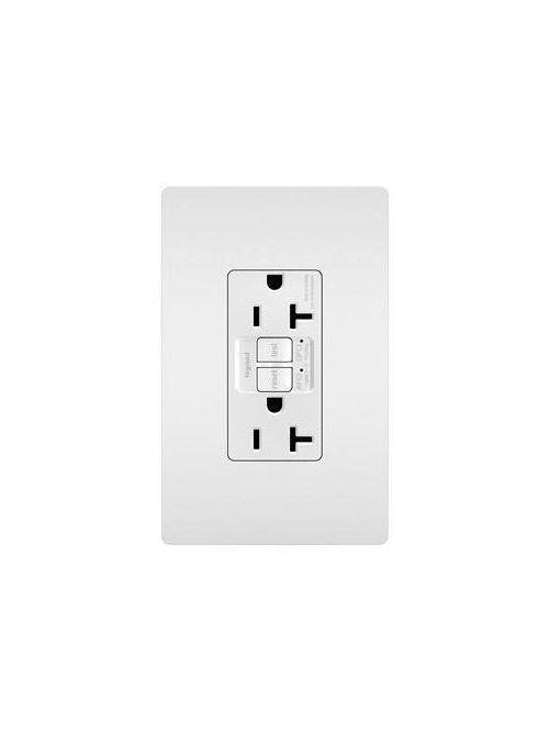 Product image for Pass & Seymour AFGF202TRW 20A 125V AFCI/GFCI Self-Test Tamper-Resistant Receptacle - White