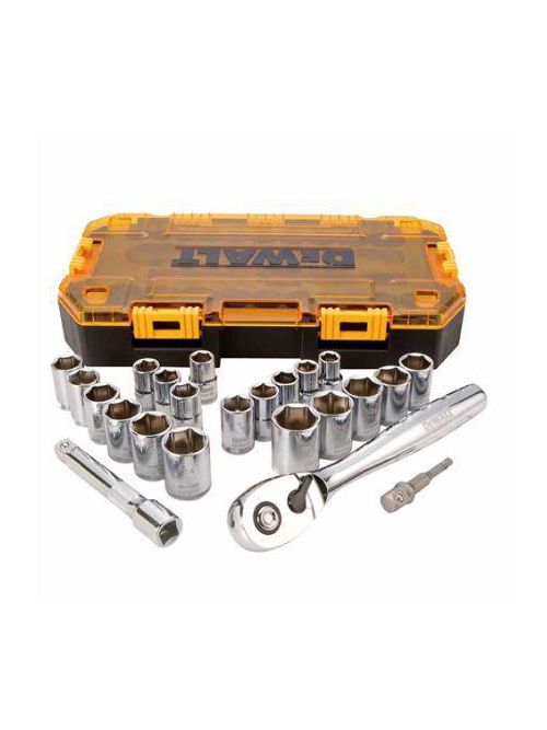 Product image for DeWalt DWMT73813 23pc Socket Set, 1/2" Drive