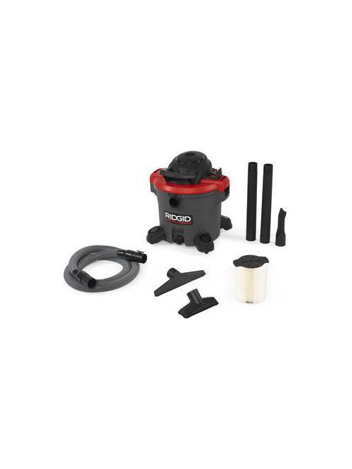 Product image for Ridgid Tool Company 50323 12 Gallon 15 Foot Cord 145 CFM Wet/Dry Vacuum Cleaner