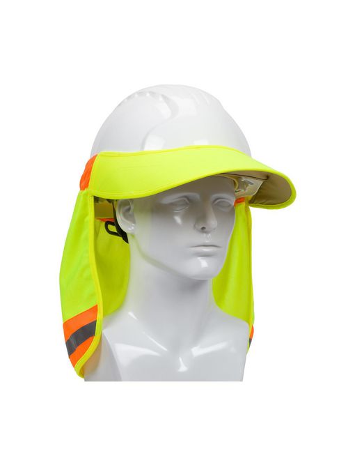 Product image for PIP 396-800-YEL Yellow Hard Hat w/ Silver Reflector