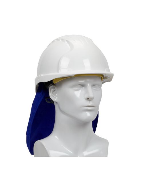 Product image for PIP 396-405-BLU EZ Cool Blue Evaporative Cooling Hard Hat Pad w/ Neck Shade