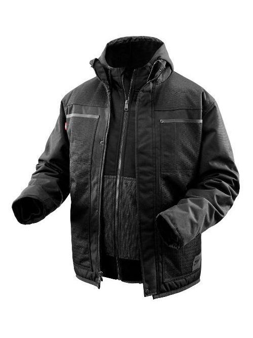 Product image for MILW 2170-2X M12 HEATED 3IN1 RIPSTOP JACKET ONLY BLACK 2XL