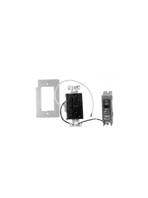 Product image for Milbank K5400-520GR NEMA 5-20R Duplex GFI Receptacle Kit