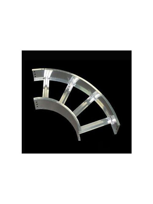 Product image for MP Husky ALMB1-24H45-24 24 Inch Width 6 Inch Height Horizontal Inside 45 Degree Bend 24 Inch Radius Aluminum Flange-In Ladder