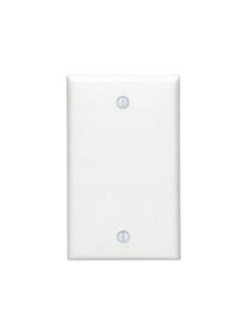 Product image for Leviton 80714-A 1-Gang No Device Standard Size Almond Wallplate