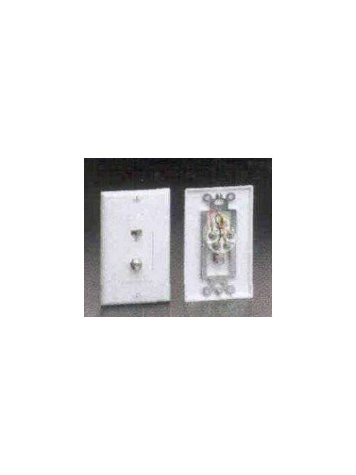 Product image for Leviton 40959-ID 6-Position TV/Phone Wall Plate