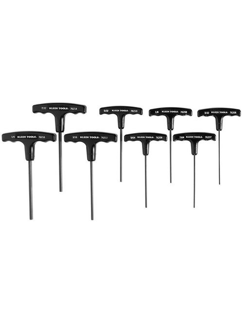 Product image for Klein 89954 8-Piece T-Handle Hex Key Set