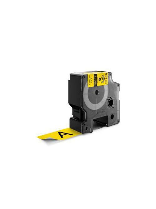 Product image for Sanford 1805431 Rhino 1 Inch X 18 Foot 24 mm Yellow Vinyl Label