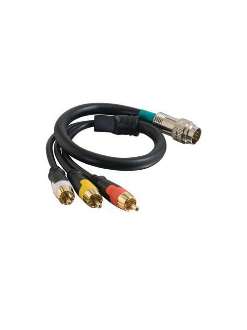 Product image for Quiktron C2G 42083 Rapidrun 1.5 Foot 3 YRW Composite Video Stereo Audio Flying Lead