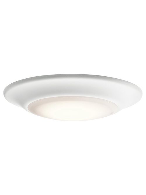 Product image for Kichler 43848WHLED30 120 Volt 15 W Textured White Flush Mount LED Light Fixture