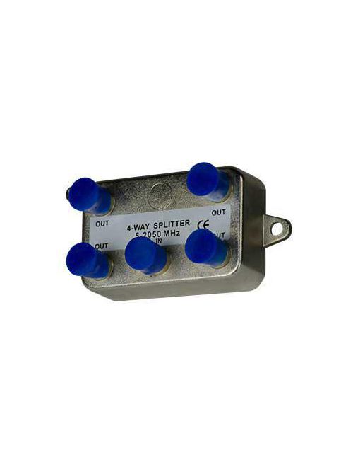 Pass & Seymour VM0204 4-Way 2 GHz Nickel Plated Enclosure Vertical Coaxial Splitter Pass & Seymour VM0204 4-Way 2 GHz Nickel Plated Enclosure Vertical Coaxial Splitter