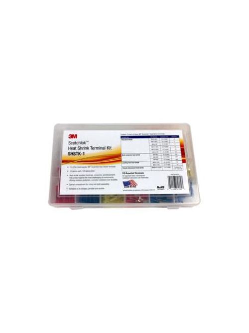 3M Industrial Safety Scotchlok SHSTK-1 120 Piece Heat Shrink Terminal Kit 3M Industrial Safety Scotchlok SHSTK-1 120 Piece Heat Shrink Terminal Kit