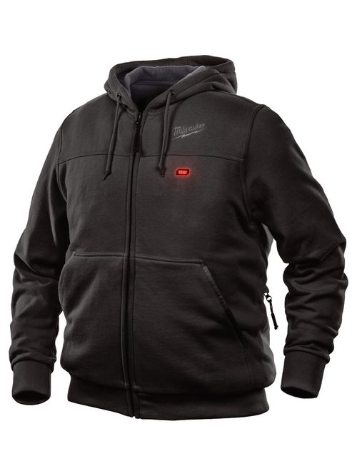 Product image for MILW 301B-202X M12 HEATED HOODIE ONLY BLACK SIZE 2X-LARGE