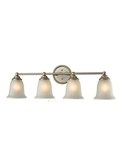 Product image for THO 5604BB/20 4 LT BATH BRUSHED NICKEL W WHITE GLASS MIRRORS 36IN LGR