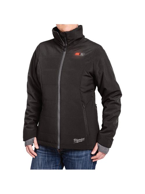 Product image for MILW 231B-21M M12 HEATED WOMEN'S JACKET KIT BLACK SIZE MEDIUM