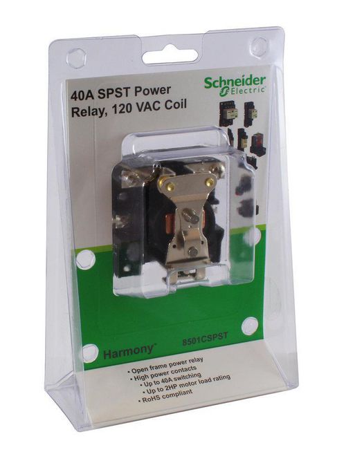 Product image for SQD 8501CSPST Open Power Relay 120V