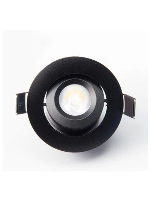 Product image for GMLTG GMR6-120V-IC-WFL-B 6W LED DOWNLIGHT 55DEG WIDE FLOOD 120V BLACK