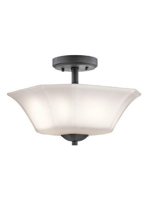 Product image for Kichler 43636BK Semi Flush 2Lt