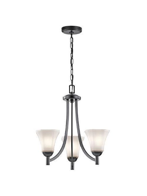 Product image for Kichler 43630BK Chandelier 3Lt