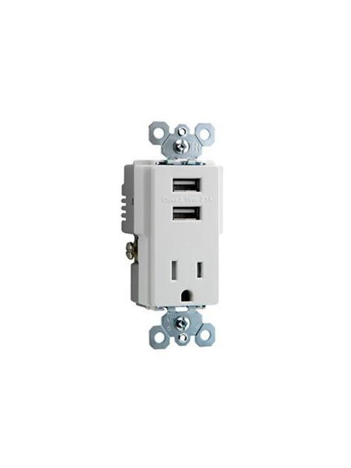 Product image for P&S TM8USBW DECORATOR COMBO RECEPT+