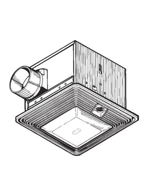 Product image for BROAN MHS120L COMBO BATH FAN