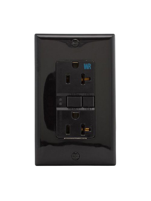 Product image for EWD WRSGF20BK GFCI WR ST Duplex 20A