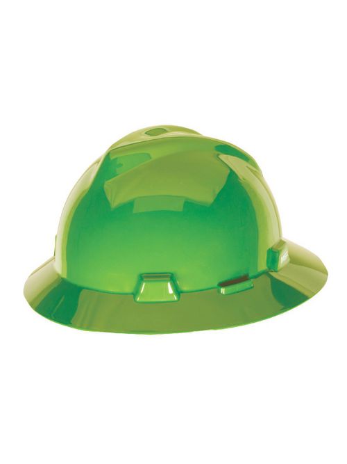 Product image for MSA 815570 HAT V GARD FAS TRAC BRIGHT LIME GREEN