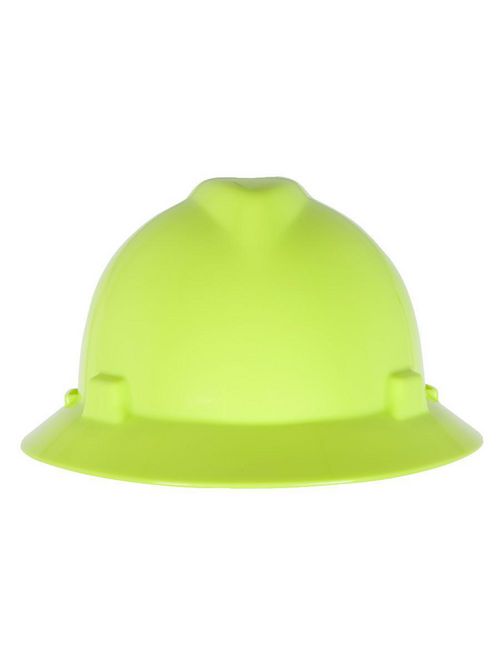 Product image for MSA 10061515 HAT V GARD FAS TRAC HI VIZ YLW GRN